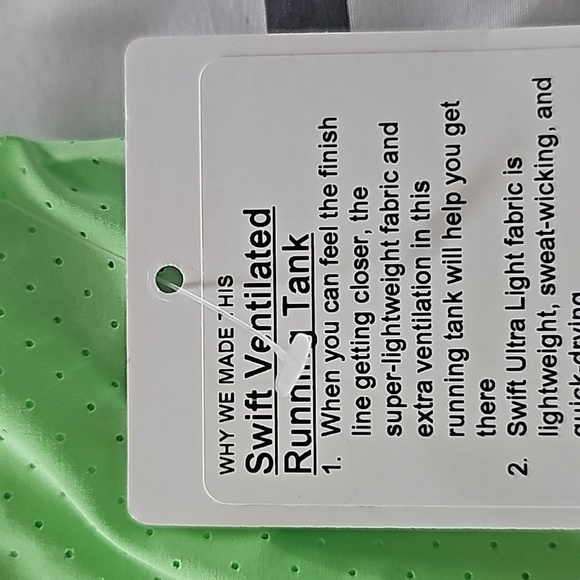 * NWT Lululemon Swift Ventilated Running Tank Top Scream Green Light Size 4 - Picture 5 of 6